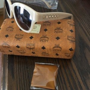 MCM 56mm Cat Eye Sunglasses In Nude NWT
